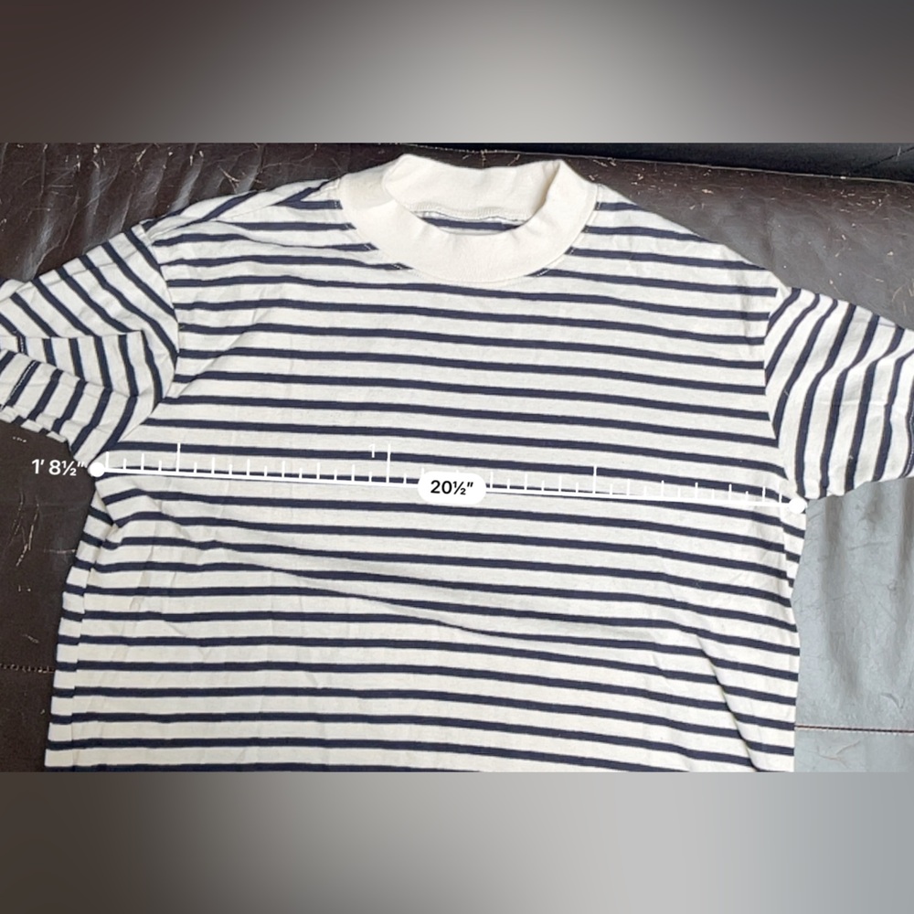 Madewell Rivet and Thread 100% cotton striped tshirt | Sz L - Picture 6 of 6